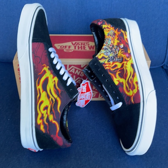 Vans Old Skool Samurai Rising Black/True White MENS - Picture 12 of 16